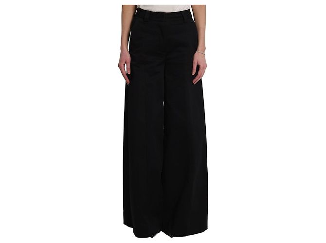 The Latest Alma Hose weit geschnitten schwarz
