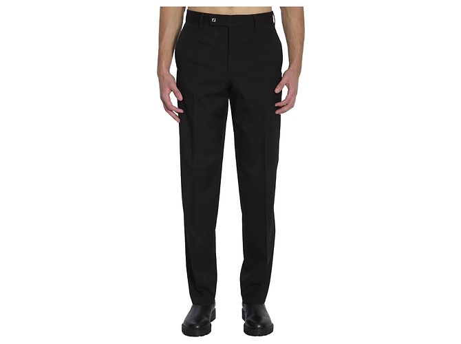 Fendi Wool gabardine trousers Black