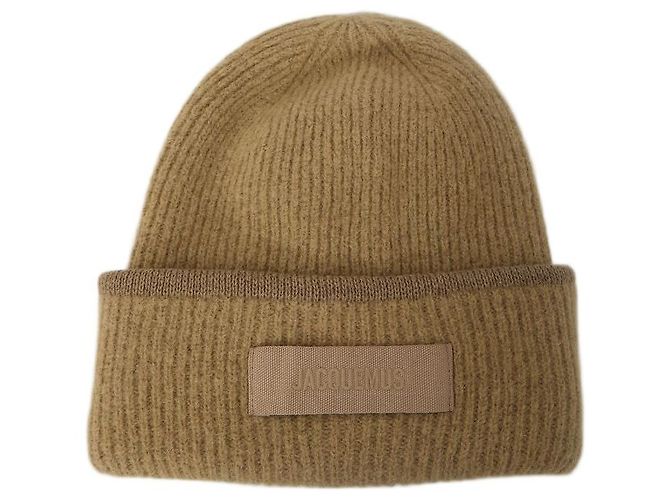 Jacquemus Gorro Beige Gros Grain