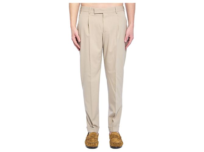 PT Torino Rebel stretch virgin wool pants Beige