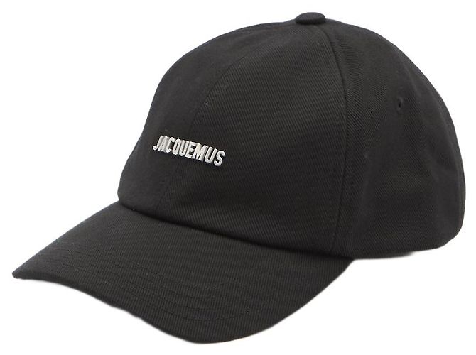 Boné de beisebol Jacquemus Gadjo preto de algodão