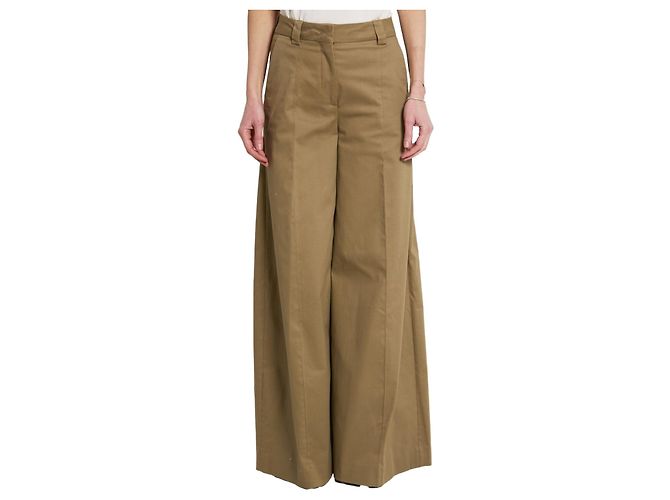 The Latest Alma weite Hose beige