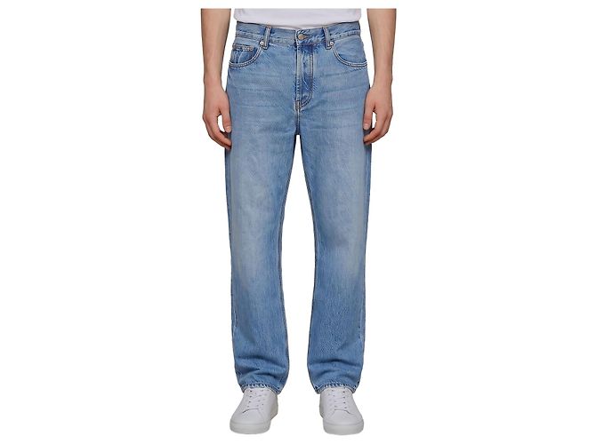 Jacquemus Pantalones de denim De-Nimes Droit Azul