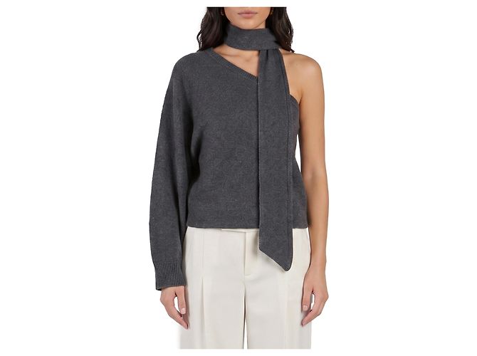 Federica Tosi One-Shoulder-Top mit Schal-Detail