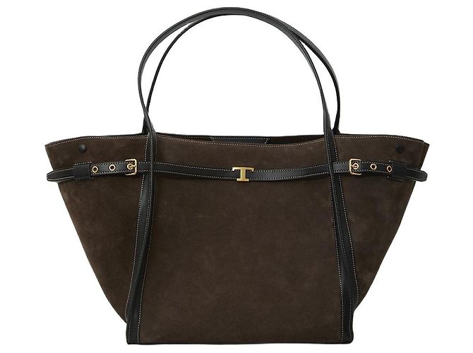 Tod's Saco de compras Medium T Signature Marrom