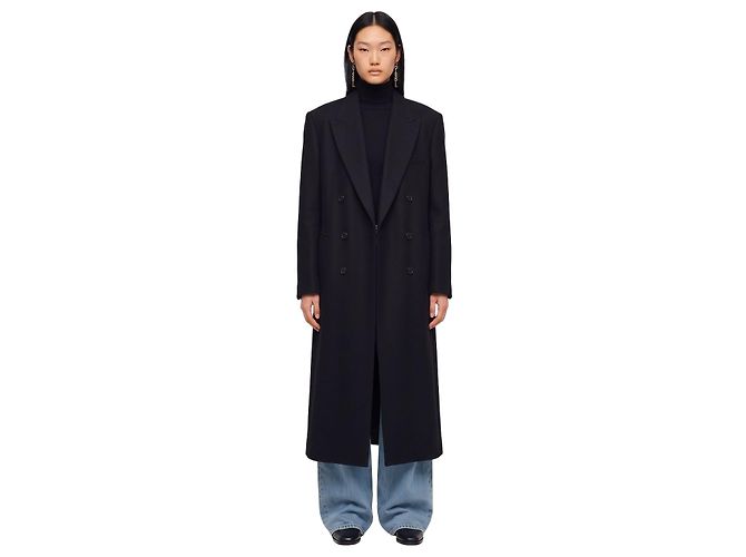 Ivy Oak IOCirce wool blend coat black