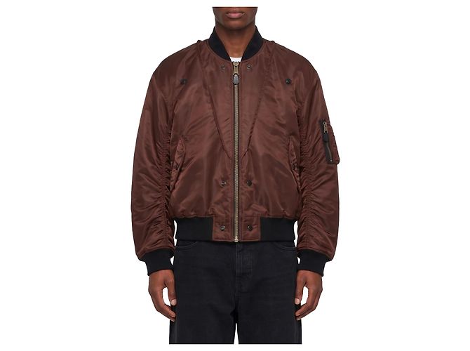 Maison Martin Margiela Reversible olive brown bomber