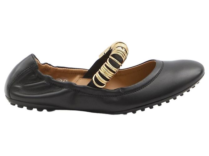 Tod's Ballerine con occhielli Nero