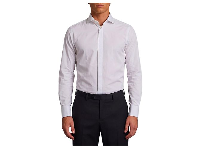 Borriello Camicia Marechiaro con polsini per gemelli Bianco