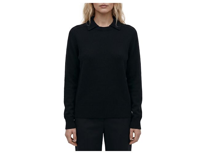 Pull Khaite Jackson noir cachemire et laine
