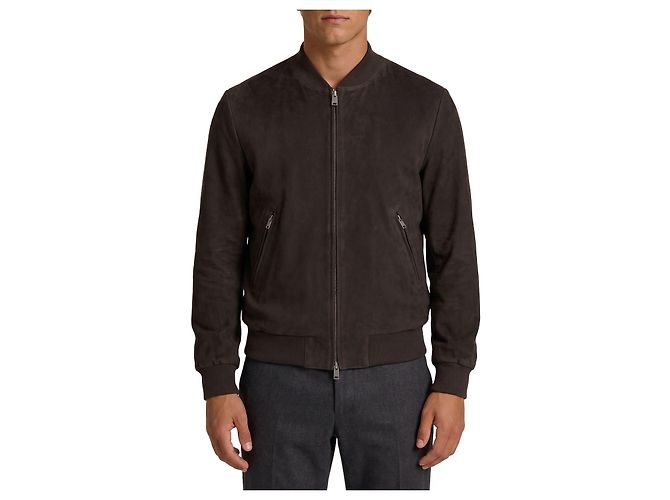 Arma Giacca bomber Didier in camoscio Marrone