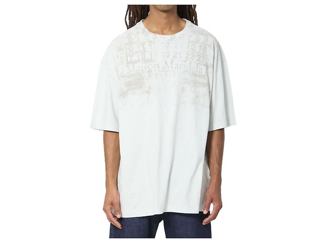 Maison Martin Margiela T-shirt Numeric em algodão Branco