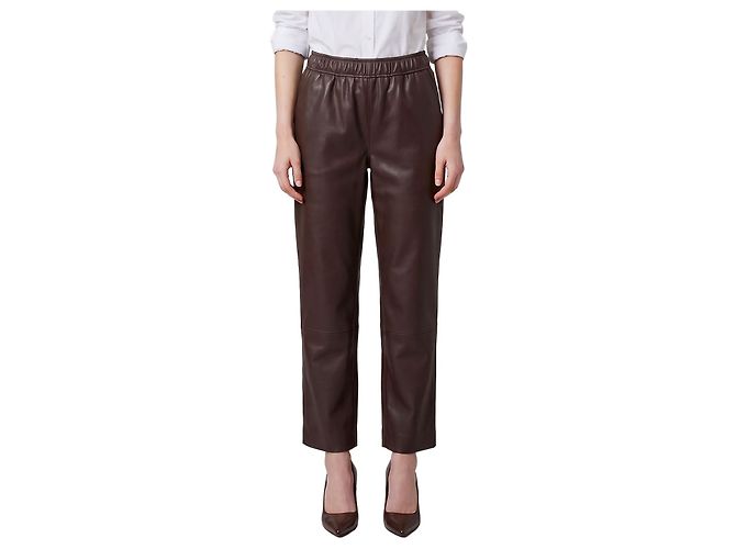 Pariente Sarah brown leather pants