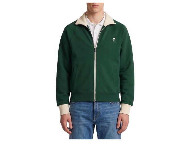 Ami Paris Ami de Coeur Sweatshirt mit Reißverschluss