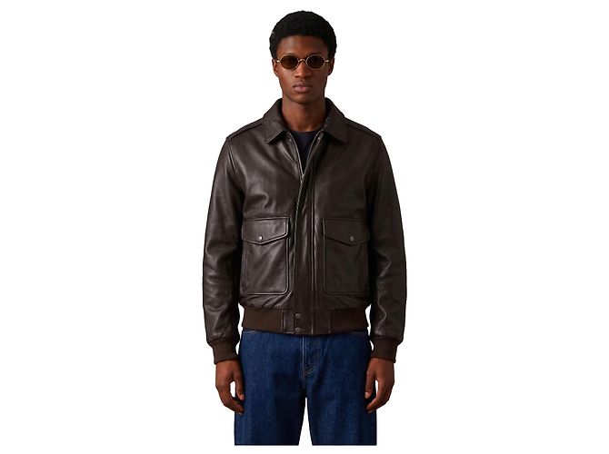 Schott Bomber aviator marrone scuro