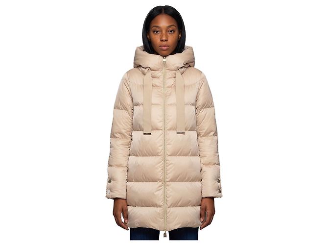 Herno Giacca puffer a forma di A Beige