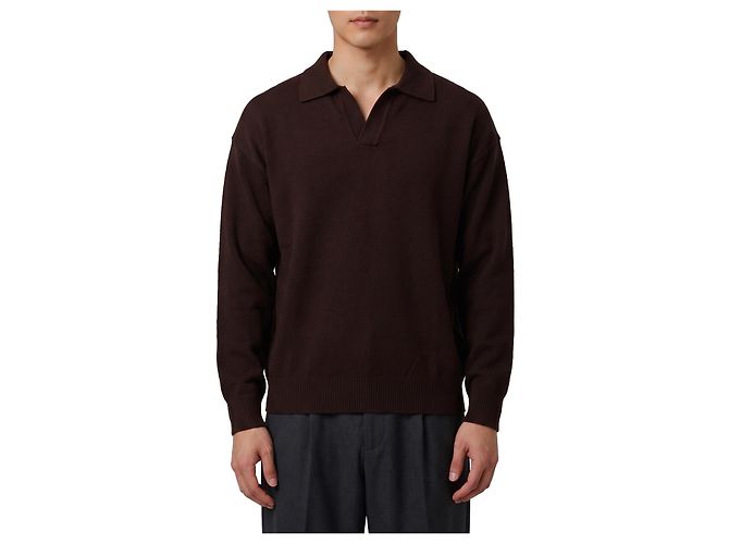 Roberto Collina Polo Skipper marron Moor