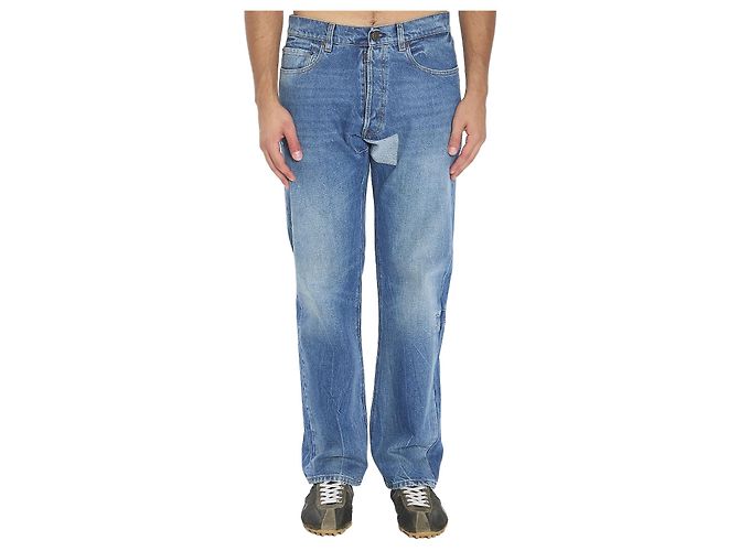 Maison Martin Margiela Vaqueros de denim azul claro algodón