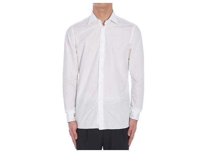 Camicia Borriello Spaccanapoli in cotone bianco