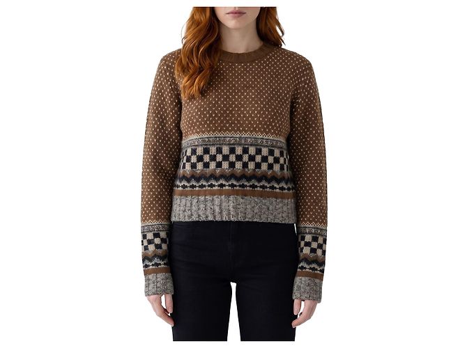 Golden Goose Journey Rundhals-Pullover Braun