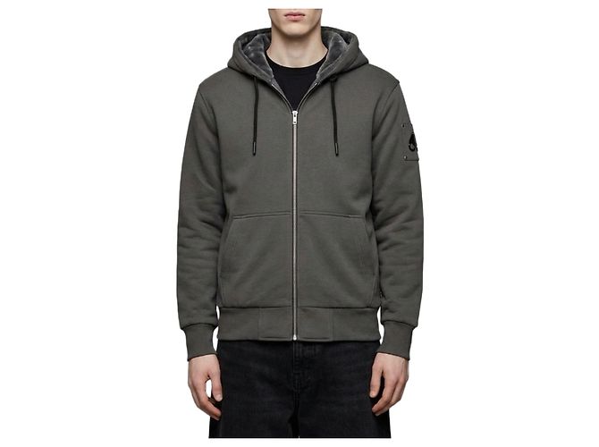 Moose Knuckles Classic Bunny Hoodie grau