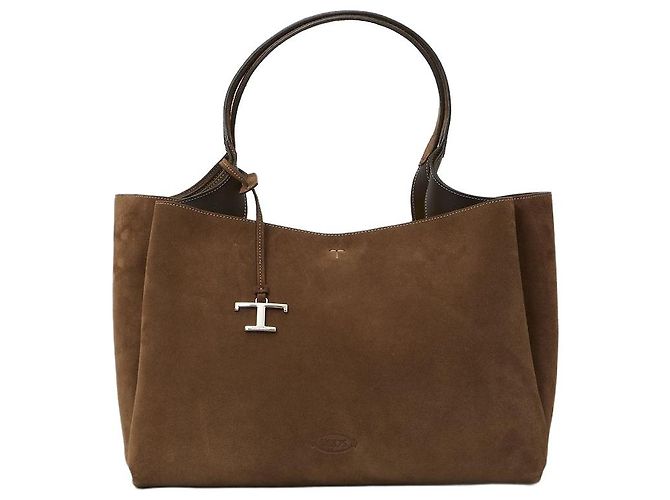 Tod's Bolsa de couro camurça Medium Marrom
