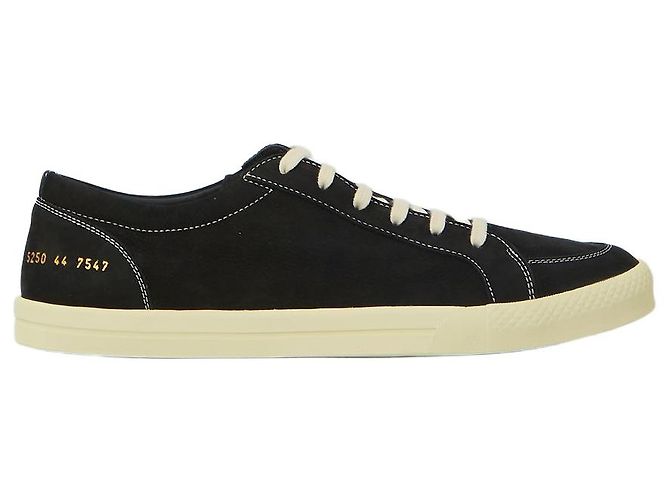 Common Projects Premium Skate Sneaker aus schwarzem Nubukleder