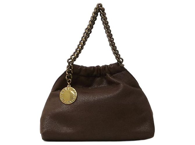 Stella Mc Cartney Sac mini Falabella à cordon Marron