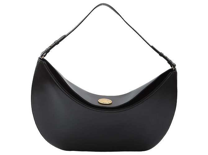 Bolsa Jacquemus Ovalo large de couro preto