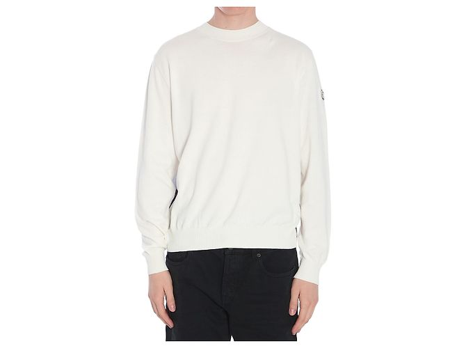 Moncler x Mercedes-Benz by Nigo bedruckter Baumwollpullover weiß