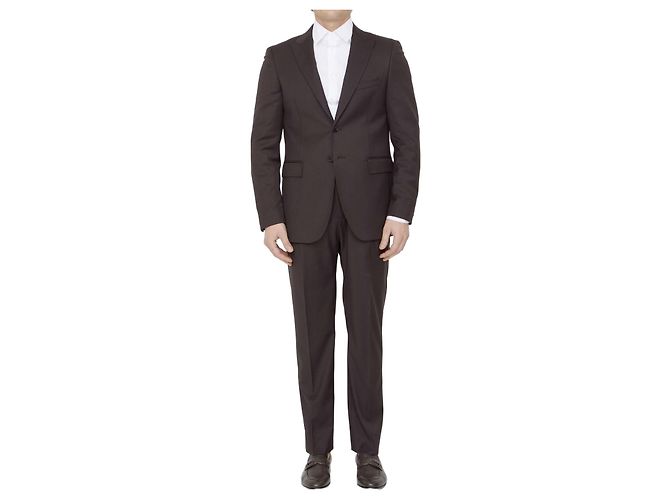 Tonello Suit in viscose blend Brown