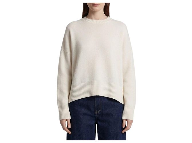 Loulou de Saison Anton Kaschmirpullover weiß