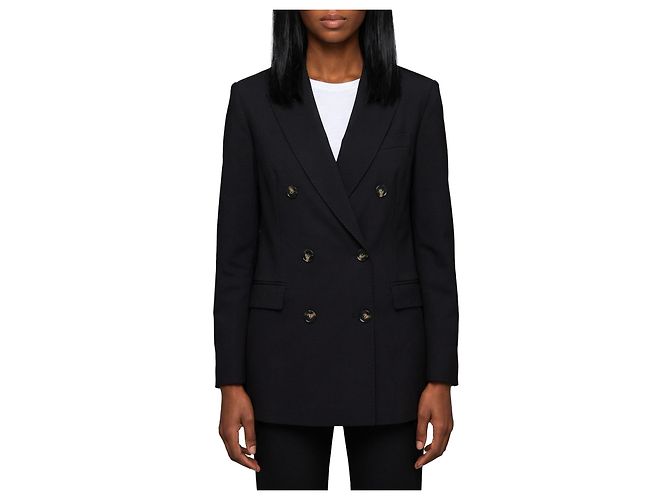 Sutton New York Doppelreihige schwarze Jacke