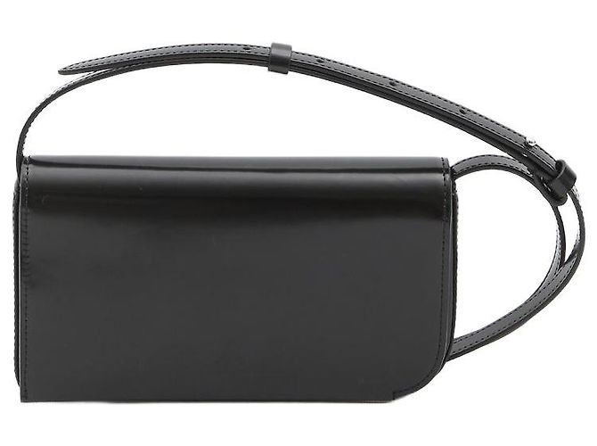 Borsa a tracolla Jacquemus Curvo in pelle nera Nero