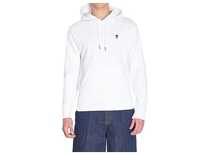 Ami Paris Ami de Coeur Hoodie Weiß