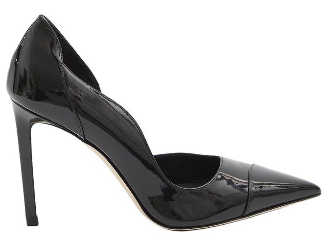 Décolleté Jimmy Choo Brigitte 100 in pelle nera Nero