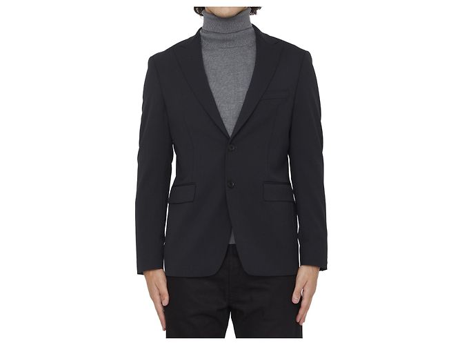 Tonello Single-breasted jacket Black