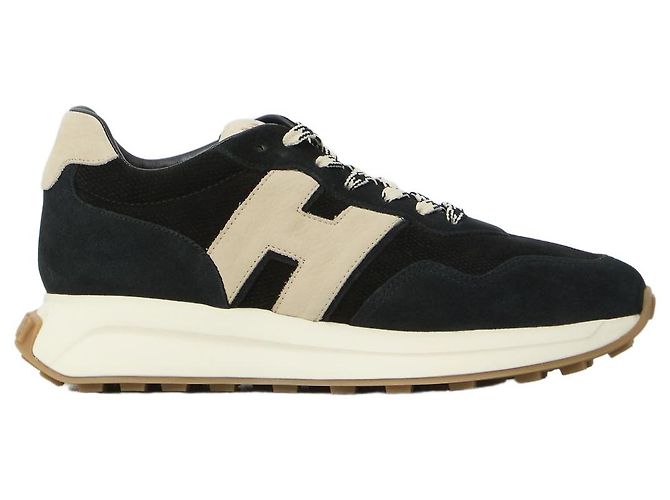 Hogan H641 Sneaker aus schwarzem Wildleder