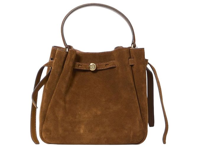 Borsa a secchiello Romy Tory Burch marrone
