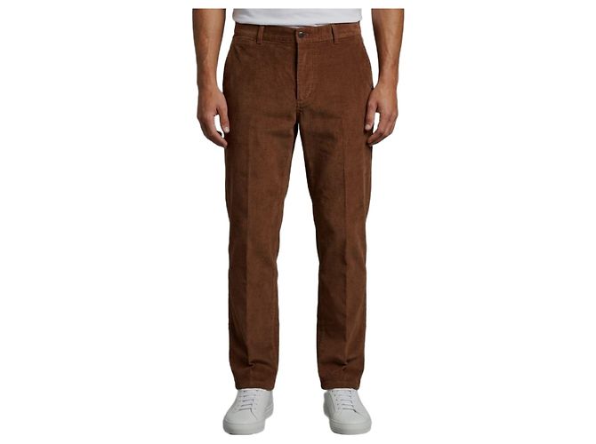 Ami Paris Pantaloni in velluto Parisian fit Marrone
