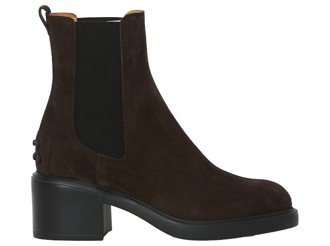 Tod's Brown Suede Ankle Boots