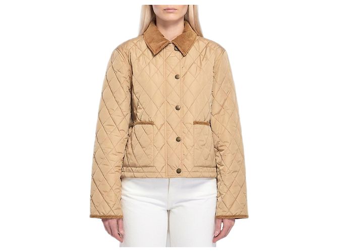 Burberry Kurze gesteppte Landjacke Beige