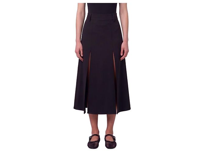 Sutton New York Midi-Panelrock aus Double-Crepe