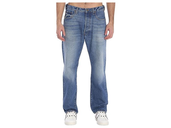 Pantaloni in denim azzurro chiaro Valentino Garavani Blu chiaro