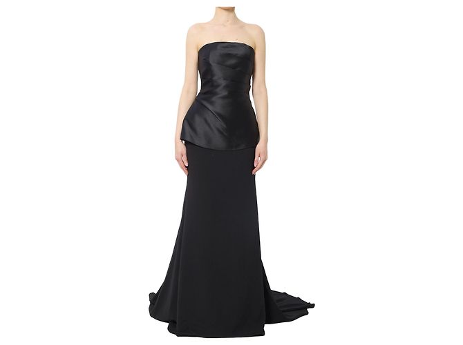 Solace London Alia Maxikleid schwarz