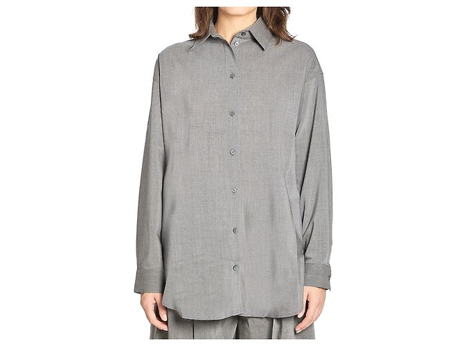 Jacquemus Le Chemise d'Hommen Hemd Grau