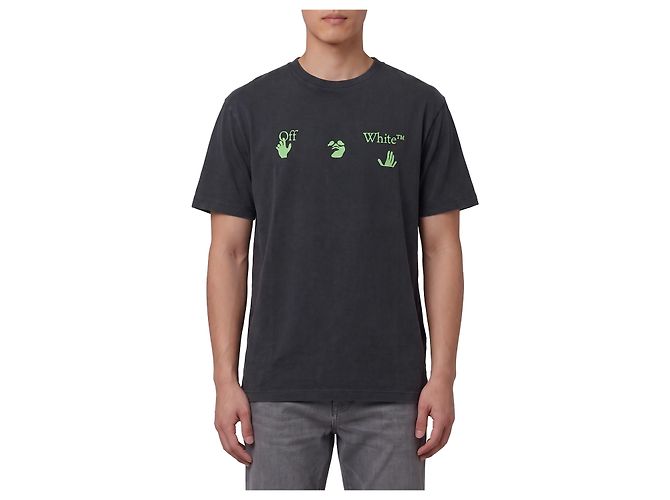 Off White Camiseta Bacco Arrow Skate Negro