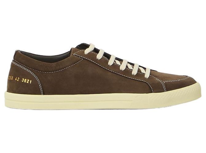 Common Projects Premium Skate Sneaker aus schwarzem Nubukleder Braun