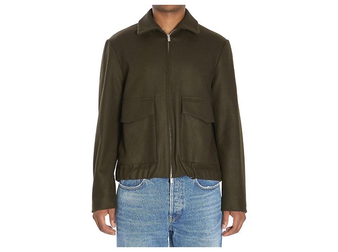 Barena Magan Caramal Green Wool Jacket