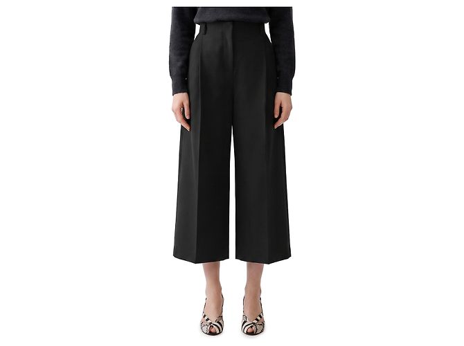 Jacquemus Miami black wool trousers